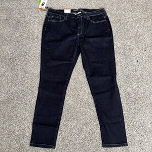 BNWT Parasuco Mid Rise Stretchy Dark Blue Women's Jeans Size 16